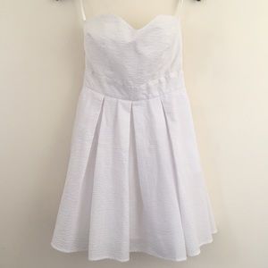 Lauren James white seersucker sundress. Worn once.